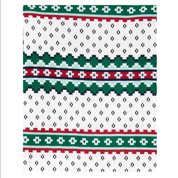 Carter’s Kids Fair Isle Winter Christmas Shirt and Pants Pajamas - Picture 2 of 2